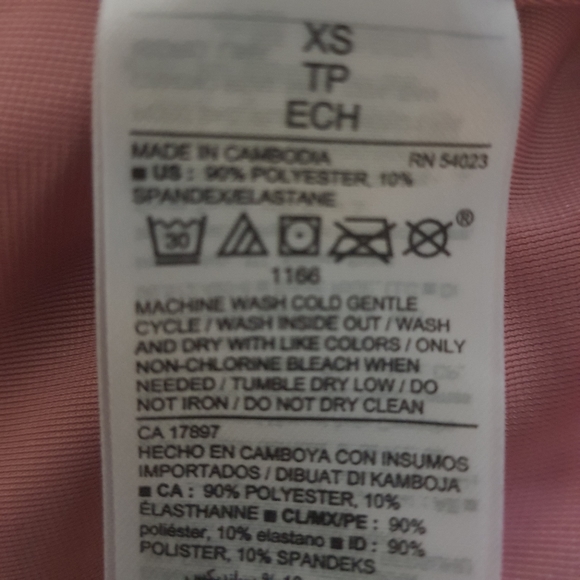 Women's Old Navy Women's Top XS Pink Velvet Glitter - Picture 6 of 9